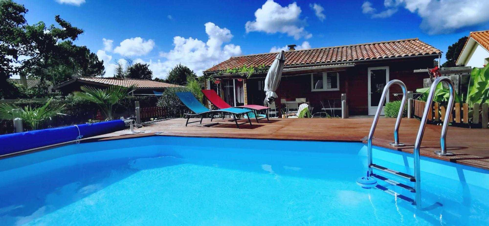 Maison & Piscine Prives,Plages Ocean Et Lac A 10 Kms Linxe Extérieur photo